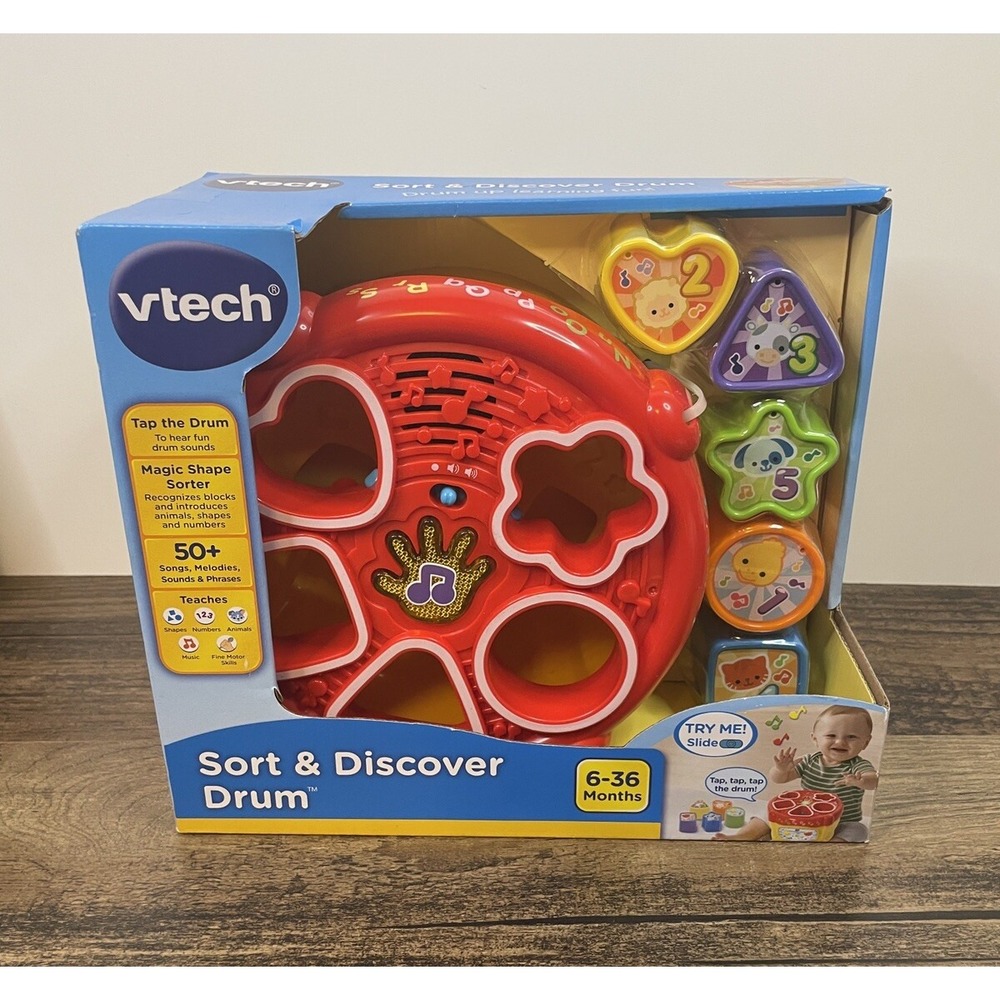 VTech Sort & Discover Drum Musical Magic Shape Sorter Education Learning